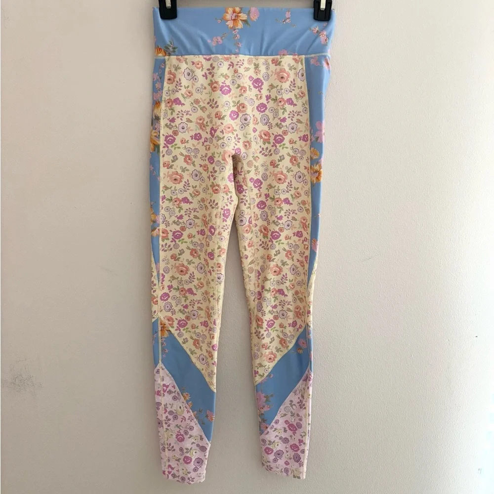 LoveShackFancy Floral and Blue Leggings - Picture 10 of 16